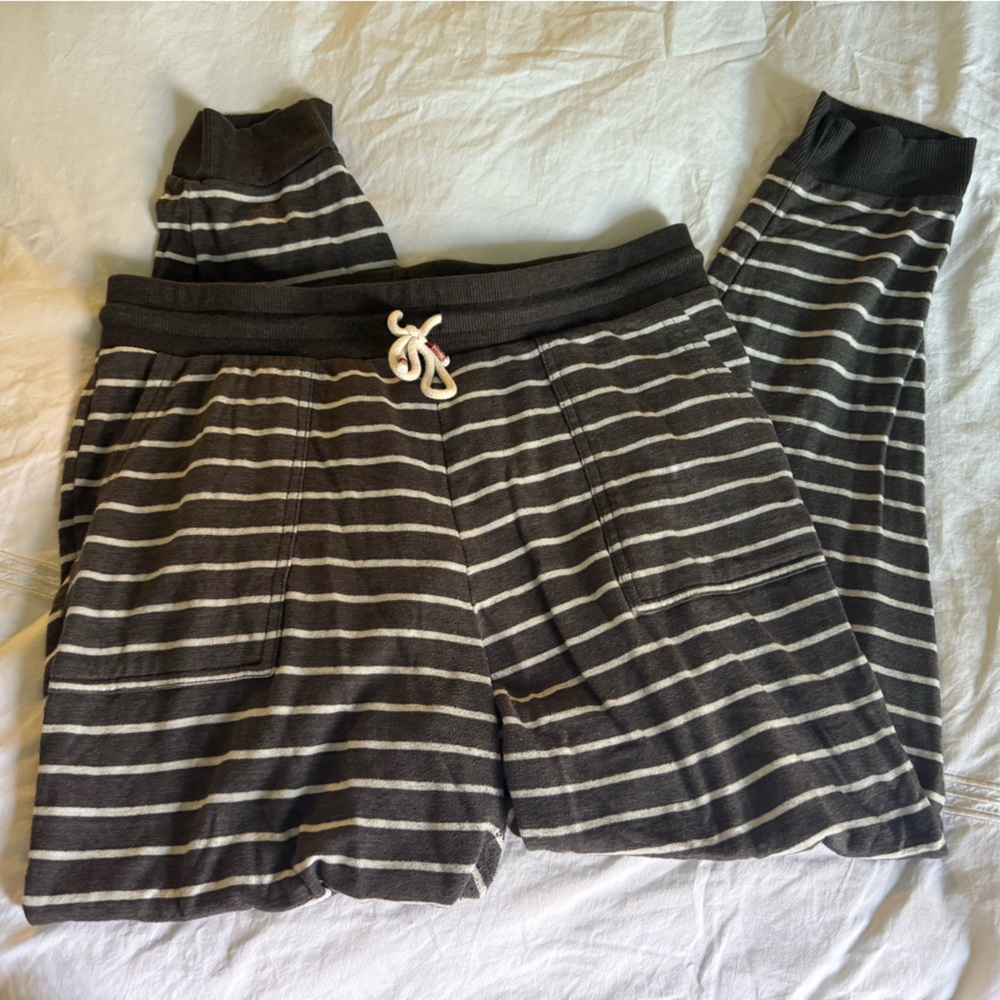 Striped Black and White marine layer Joggers Women’s